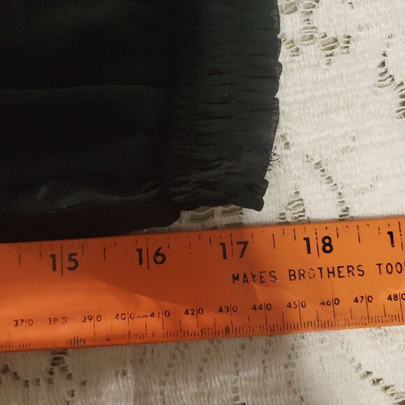 Guess Women's Black Sheer Off Shoulder Top/Blouse Boho Peasant Style Size S/P - Picture 10 of 12